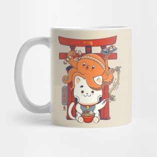 Tako and Neko Restaurant Mug